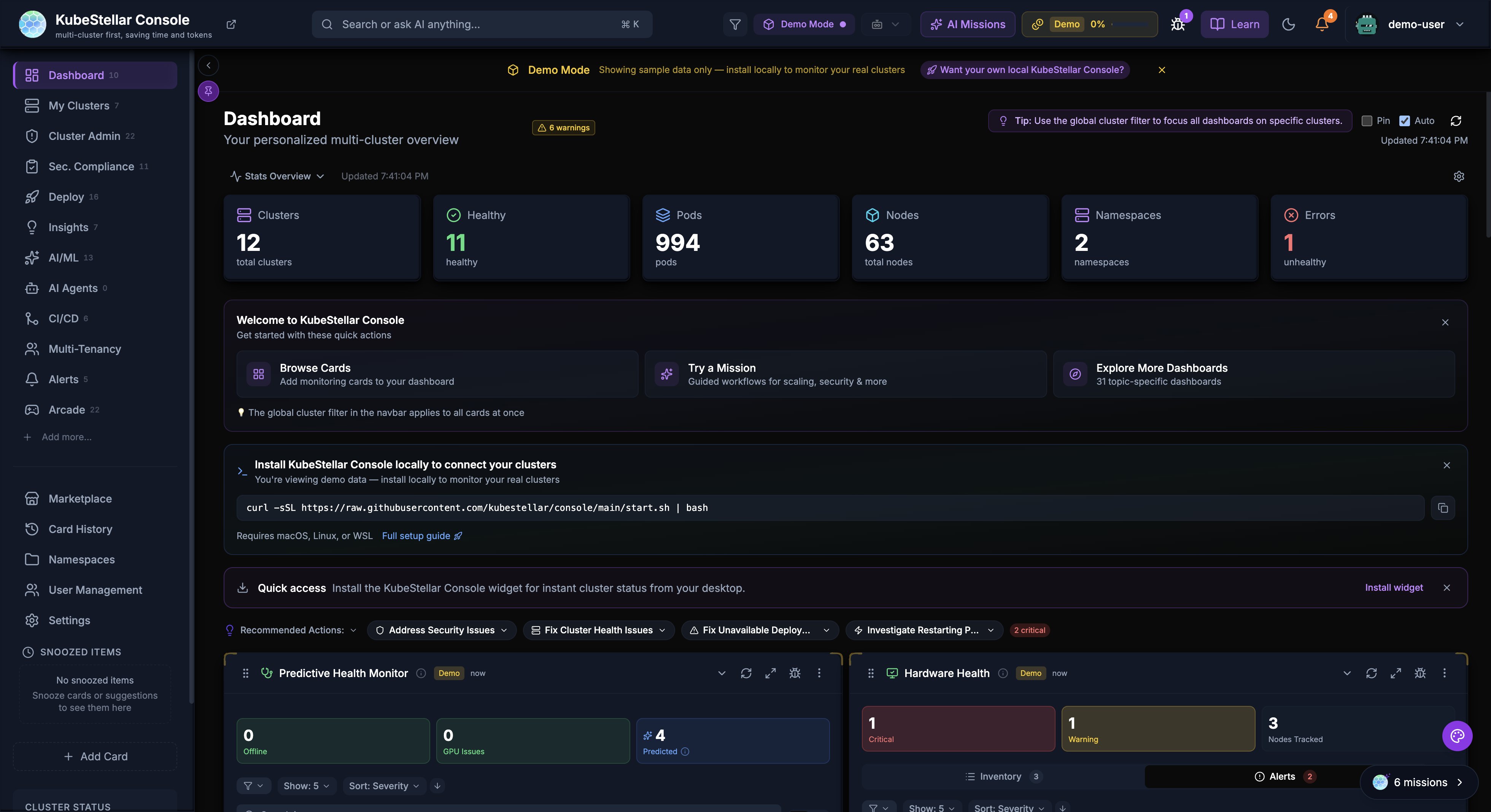 Dashboard Overview